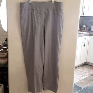 Grey women's pants- size 18W - 2 back pockets